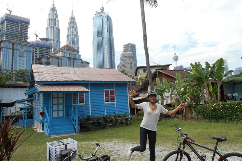Guided bicycle tour in Kuala Lumpur