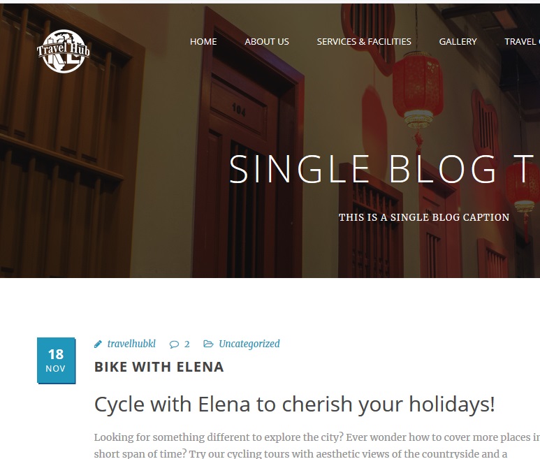 Cycle with Elena to cherish your holidays