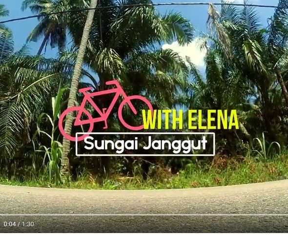 Bike with Elena in Sungai Janggut