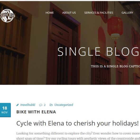 Cycle with Elena to cherish your holidays